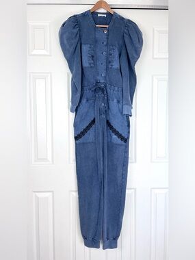 Ulla Johnson Sadie Puff-Sleeve Jumpsuit